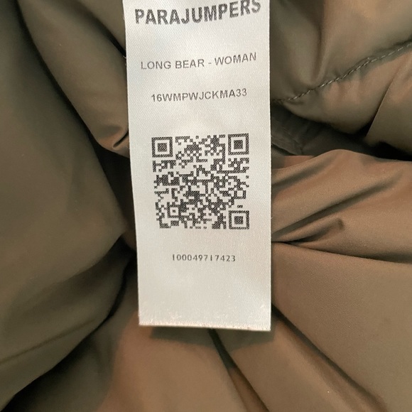 PARAJUMPERS WOMEN'S LONG BEAR DOWN JACKET PARKA INSULATED FUR HOOD -Olive Green - Picture 10 of 13